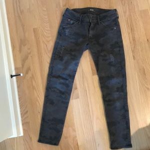Hudson ‘collin’ ankle skinny camo jeans